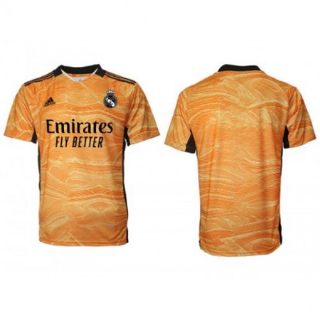 Jalkapallo Pelipaidat Real Madrid Maalivahti Vieraspaita 2021-2022 Lyhythihainen